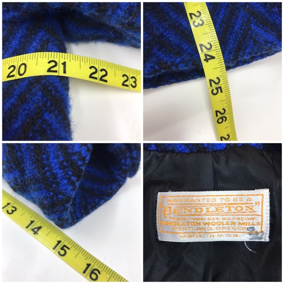 PENDLETON Vintage 70s WomensWool Coat 💙 - Picture 16 of 16